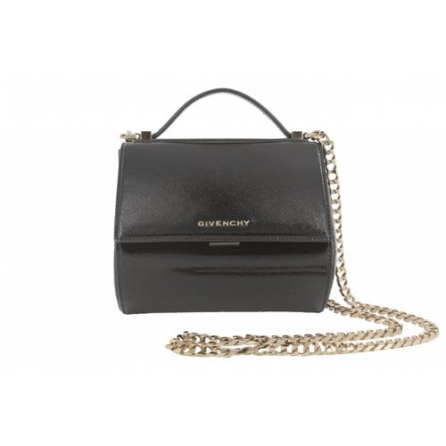 Pre-owned Givenchy Pandora Box Leather Handbag In Black