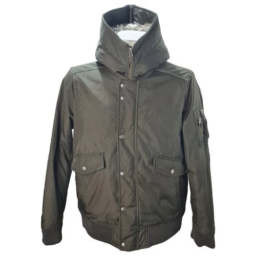 Pre-owned Woolrich Peacoat In Green