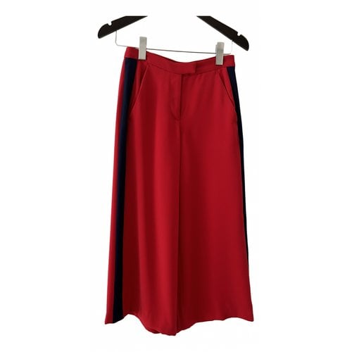 Pre-owned Michael Kors Trousers In Red