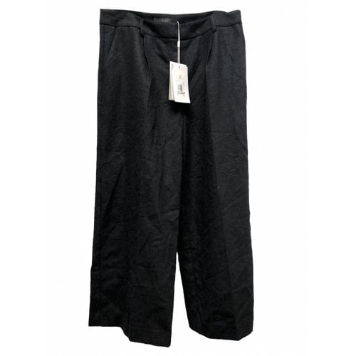 Pre-owned Ichi Straight Pants In Black