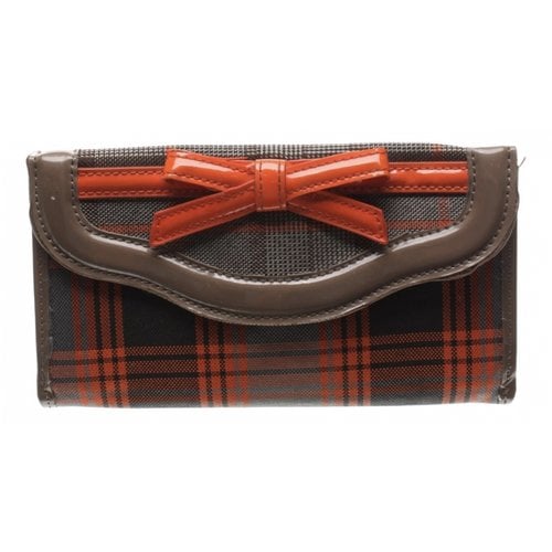 Pre-owned George Gina & Lucy Cloth Wallet In Orange
