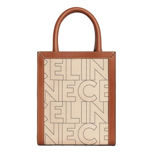 Pre-owned Celine Cabas Vertical Cloth Tote In Multicolour