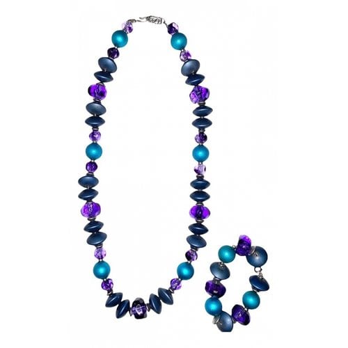 Pre-owned Saint Laurent Jewellery Set In Blue