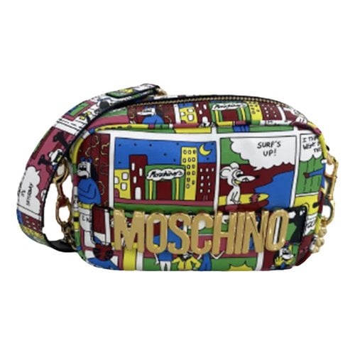 Pre-owned Moschino Leather Crossbody Bag In Multicolour