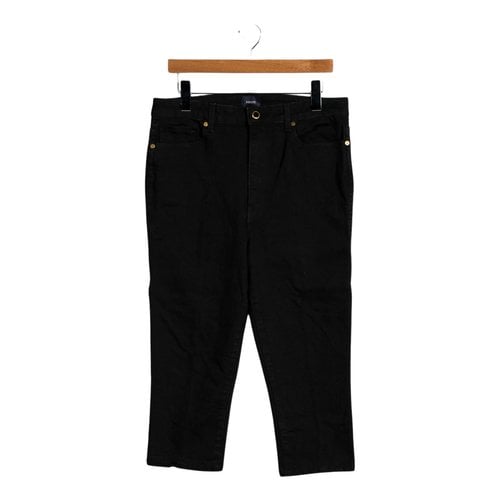 Pre-owned Khaite Straight Jeans In Black
