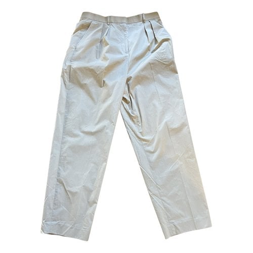 Pre-owned Tory Burch Trousers In Beige