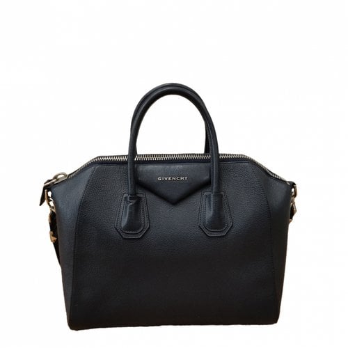 Pre-owned Givenchy Antigona Leather Handbag In Blue
