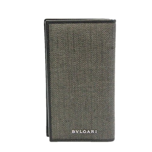 Pre-owned Bvlgari Cloth Wallet In Black