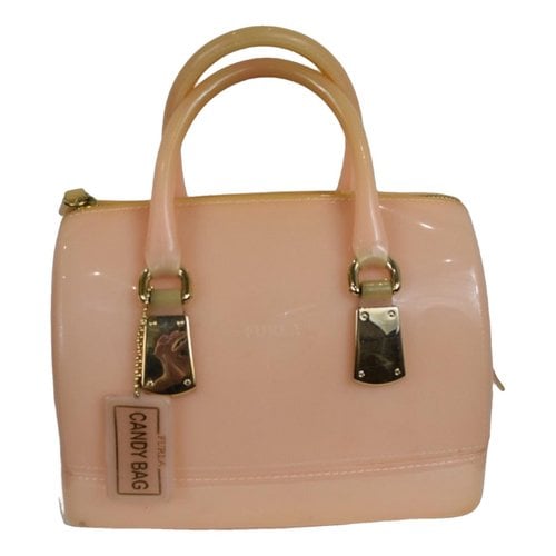 Pre-owned Furla Candy Bag Handbag In Beige
