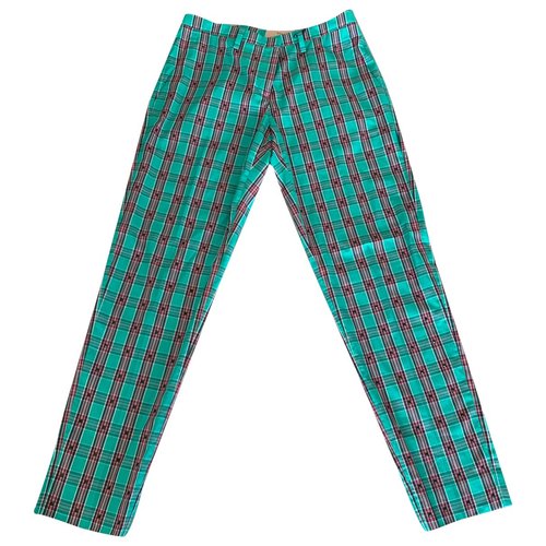 Pre-owned N°21 Straight Pants In Green