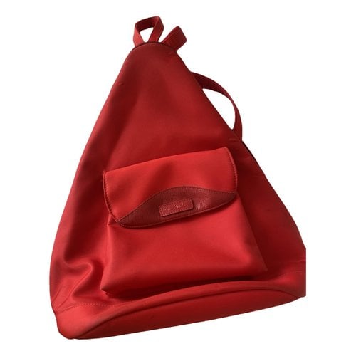 Pre-owned Pierre Cardin Cloth Backpack In Red