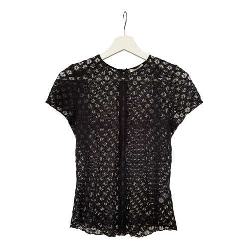 Pre-owned Nina Ricci Lace Top In Black