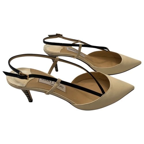 Pre-owned Jimmy Choo Leather Sandals In Beige
