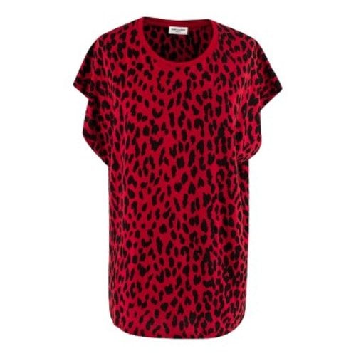 Pre-owned Saint Laurent Top In Red