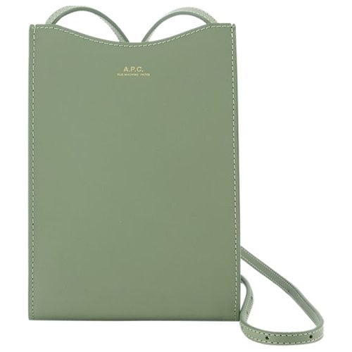 Pre-owned Apc Leather Purse In Green