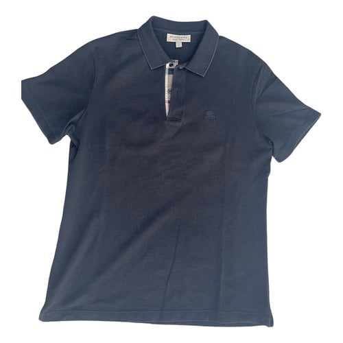 Pre-owned Burberry Polo Shirt In Black