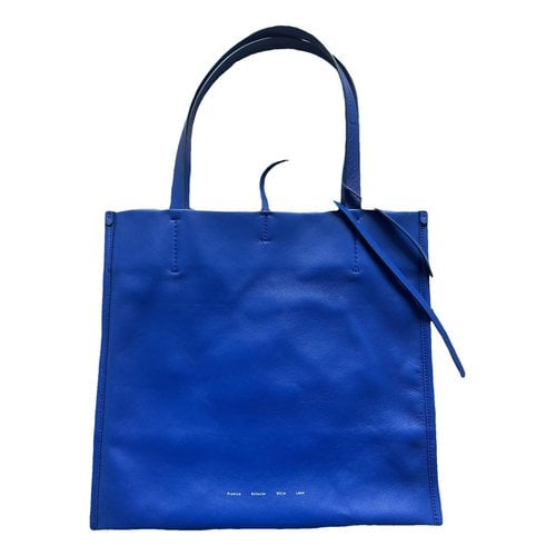 Pre-owned Proenza Schouler Leather Tote In Blue