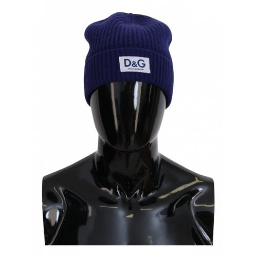 Pre-owned Dolce & Gabbana Wool Hat In Blue