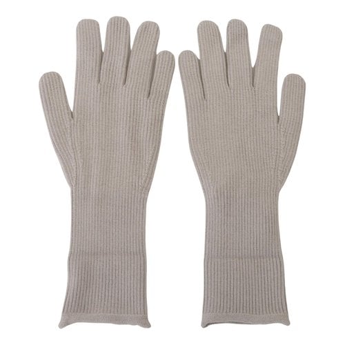 Pre-owned Dolce & Gabbana Cashmere Gloves In Grey