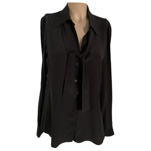 Pre-owned Prada Silk Shirt In Black