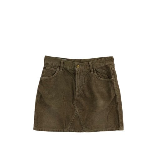 Pre-owned Lee Mini Skirt In Brown
