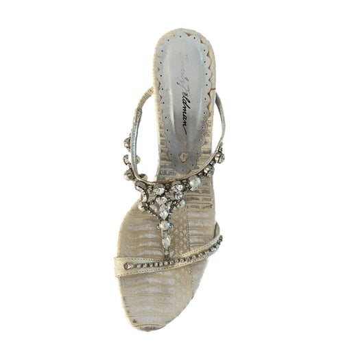Pre-owned Alohas Leather Sandal In Silver