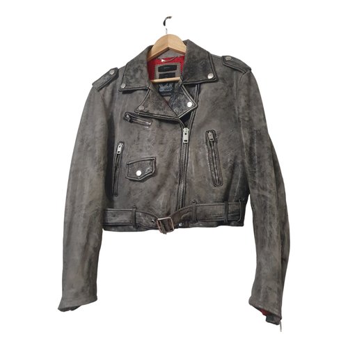Pre-owned Diesel Leather Biker Jacket In Other