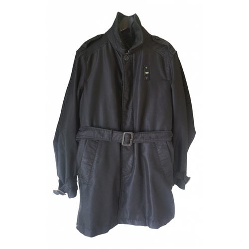 Pre-owned Blauer Trench In Black