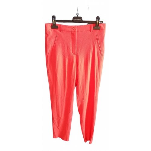 Pre-owned M Missoni Silk Trousers In Orange