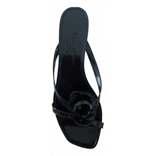 Pre-owned Robert Clergerie Patent Leather Sandals In Black
