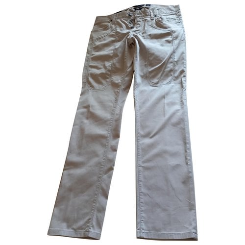 Pre-owned Jeckerson Trousers In Beige