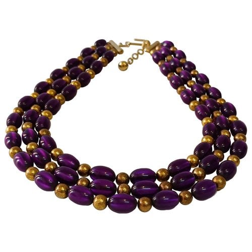 Pre-owned Trifari Necklace In Purple