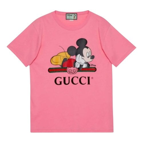 Pre-owned Disney X Gucci T-shirt In Pink