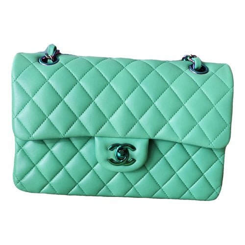Pre-owned Chanel Timeless/classique Leather Crossbody Bag In Green
