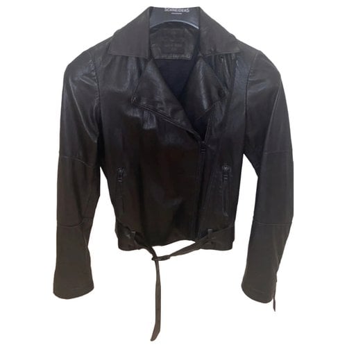 Pre-owned Tiger Of Sweden Leather Short Vest In Black