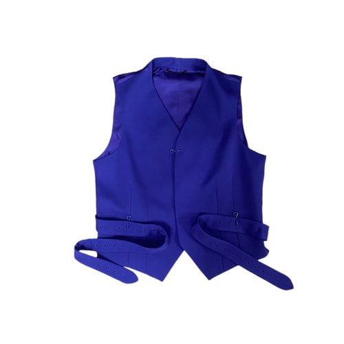 Pre-owned Louis Vuitton Wool Vest In Blue
