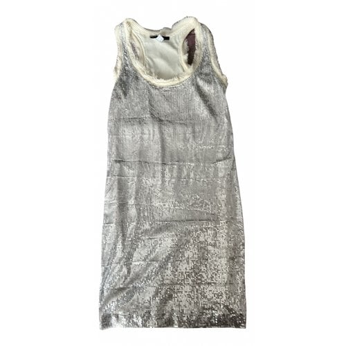Pre-owned Plein Sud Glitter Mini Dress In Metallic