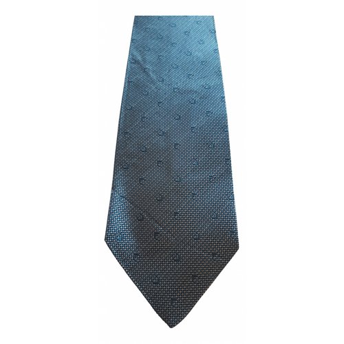 Pre-owned Longchamp Silk Tie In Blue