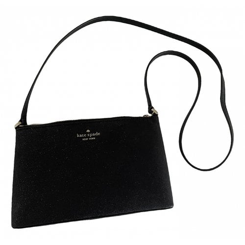 Pre-owned Kate Spade Glitter Crossbody Bag In Black