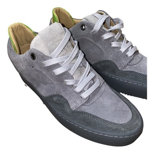 Pre-owned Android Homme Leather Trainers In Grey