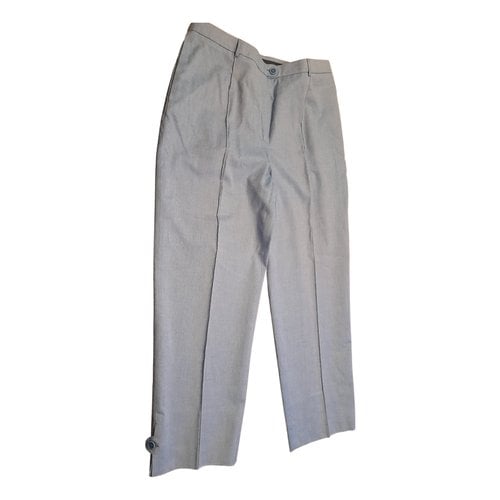 Pre-owned Malo Straight Pants In Blue