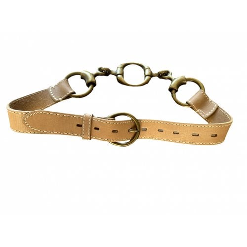 Pre-owned Allsaints Leather Belt In Brown
