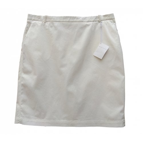 Pre-owned Fabiana Filippi Mid-length Skirt In White