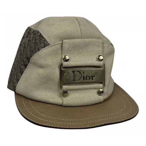 Pre-owned Dior Cloth Cap In Beige