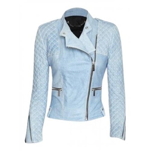 Pre-owned Barbara Bui Leather Jacket In Blue