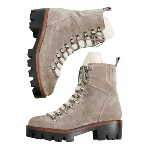 Pre-owned Jeffrey Campbell Leather Snow Boots In Grey