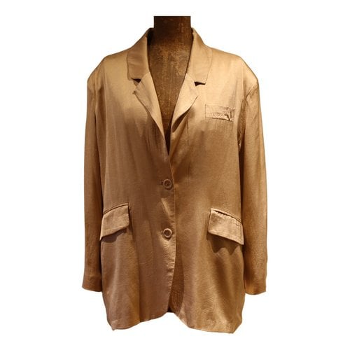 Pre-owned American Vintage Suit Jacket In Gold