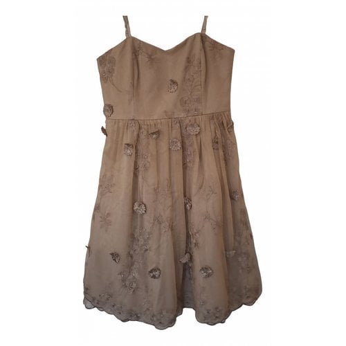 Pre-owned Forever New Mini Dress In Beige