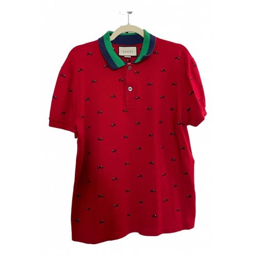 Pre-owned Gucci Polo Shirt In Red