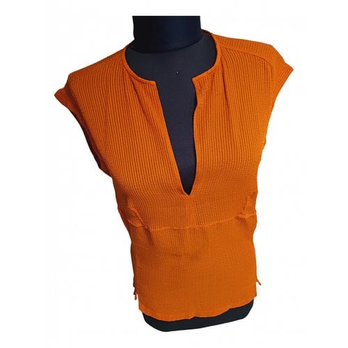 Pre-owned Jil Sander Silk Shirt In Orange